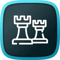 Chess Towers Creative Icon Design vector