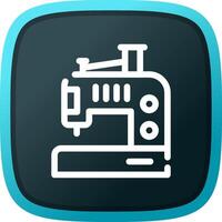 Sewing Machine Creative Icon Design vector