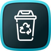 Recycling Bin Creative Icon Design vector