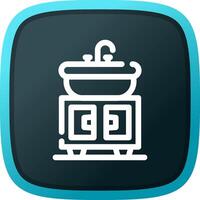 Washbasin Creative Icon Design vector