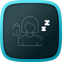 Fatigue Creative Icon Design vector