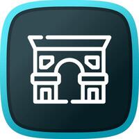 Arc De Triomphe Creative Icon Design vector