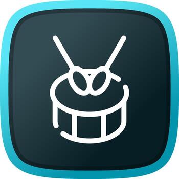 diseño de icono creativo de tambor vector