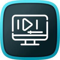 Video Play Creative Icon Design vector