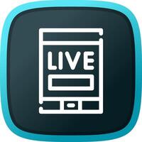 Live Stream Creative Icon Design vector