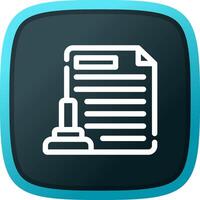 Legal Document Creative Icon Design vector