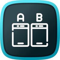 Ab Testing Creative Icon Design vector