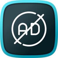 Ad Blocker Creative Icon Design vector