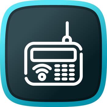 intercomunicador creativo icono diseño vector