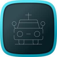 Hearse Creative Icon Design vector