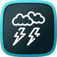 Lightning Creative Icon Design vector