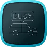 Busy Taxi Creative Icon Design vector