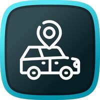 Car Location Creative Icon Design vector