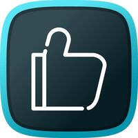 Thumbs-Up Creative Icon Design vector