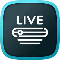 Live Stream Creative Icon Design vector