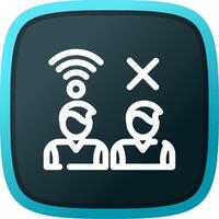 Digital Divide Creative Icon Design vector