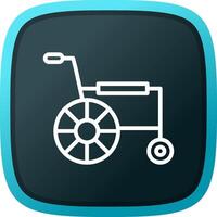 Wheelchair Creative Icon Design vector