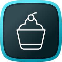 Cupcake Creative Icon Design vector