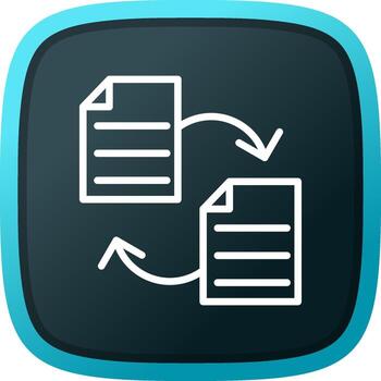 Copy Document Creative Icon Design vector
