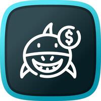 Loan Shark Creative Icon Design vector