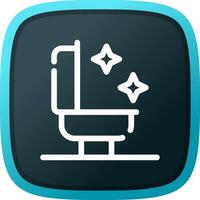 Bathroom Cleaning Creative Icon Design vector