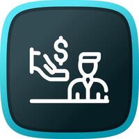 Dealer Prep Fees Creative Icon Design vector