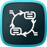Continuous Cycle Creative Icon Design vector