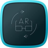 Ar Glasses Creative Icon Design vector