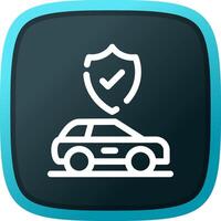 Car Insurance Creative Icon Design vector