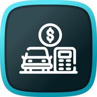 Car Loan Calculator Creative Icon Design vector