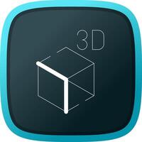 3D Object Creative Icon Design vector