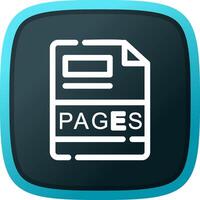 PAGES Creative Icon Design vector