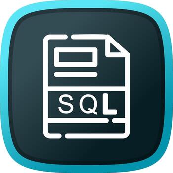 SQL Creative Icon Design vector