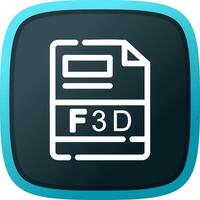 F3D Creative Icon Design vector
