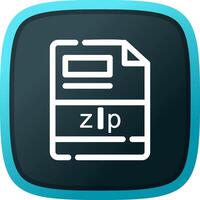 zip Creative Icon Design vector