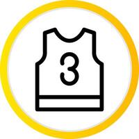 Basketball Jersey Creative Icon Design vector