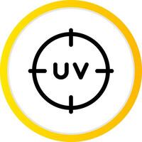 Uv Creative Icon Design vector