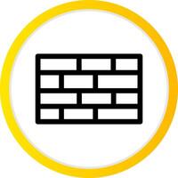 Brick Wall Creative Icon Design vector