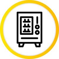 Vending Machine Creative Icon Design vector