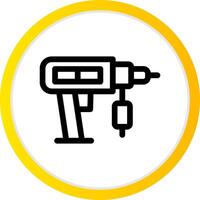 Drilling Machine Creative Icon Design vector