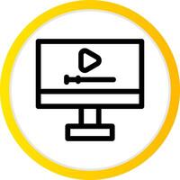 Video Creative Icon Design vector