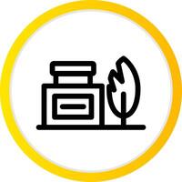 Ink Bottle Creative Icon Design vector