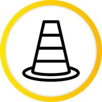 Traffic Cone Creative Icon Design vector