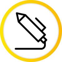 Light Pen Creative Icon Design vector