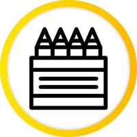 Crayons Creative Icon Design vector