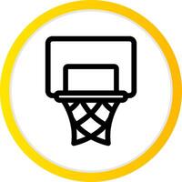 Basketball Hoop Creative Icon Design vector