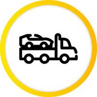 Tow Truck Creative Icon Design vector