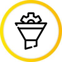 Funnel Creative Icon Design vector