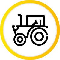 Tractor Creative Icon Design vector