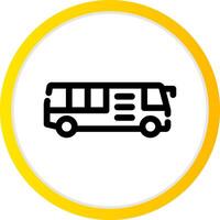 Bus Creative Icon Design vector